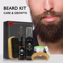 5Pcs Men's Beard Care Set Style Beard Comb Brush Oil Beard Washing Set