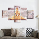 5 Pcs Unframed Canvas Print Paintings Picture Home Bedroom Wall Art Decorations