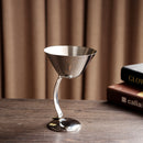 Durable 150ml Stainless Steel Martini Glass Goblets Party Banquet