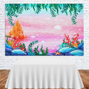 Sea Submarine Castle Mermaid Baby Shower Backdrop Jungle Photography Background Decorations