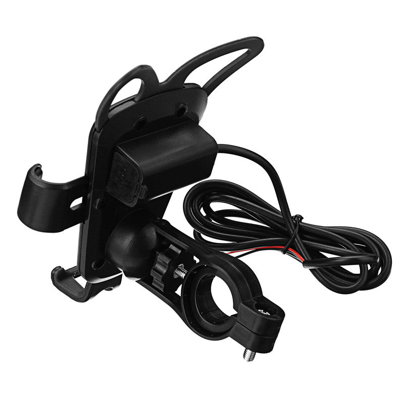 Universal USB Charge Anti-slip Motorcycle Handlebar Holder Stand for iPhone Xiaomi Mobile Phone