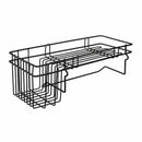 Hanging Rail Rack Storage Stand Kitchen Iron Wall Mounted Tidy Hook Black Baskets