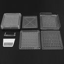 6Pcs Capsule Filling Machine Empty Gel Cap Filler Flate 100 Holes 0#