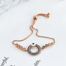 Unisex Evil Eye Bracelets Ethnic Blue Zircon Round Charm Bracelet Vintage Jewelry