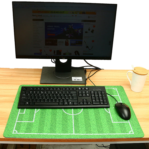 KCASA KC-M3 40x60cm Creative Entrance Door Mats 3D Trap Printed & Football Field Non-slip Carpet