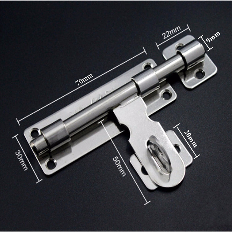 3.7 Inch Stainless Steel Hardware Door Lock Bolt Latch Padlock Clasp Catch Plate Set