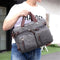 4 Styles Canvas Convertible Backpack Briefcase Multi-Pocket Laptop Bag Messenger Shoulder Bag