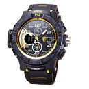 SBAO S8006-2 Dual Display Digital Watch Multifunction Men Fashion Back Light Alarm Sport Watch