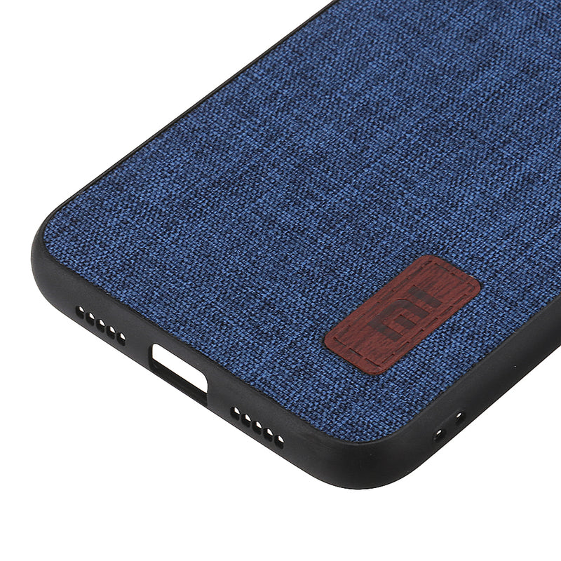 Bakeey Luxury Fabric Splice Soft Silicone Edge Shockproof Protective Case For Xiaomi Mi8 Pro / Xiaomi Mi8 Explorer Edition