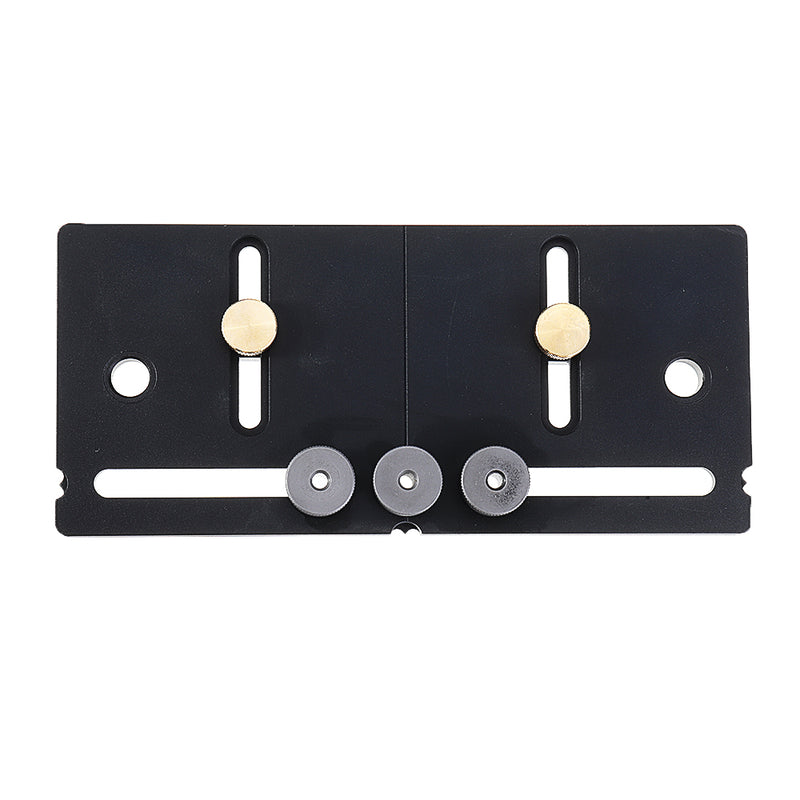 Aluminum Alloy Adjustable Metric Cabinet Hardware Jig 4mm Cabinet Door Knob Handle Install Drill Guide Template Jig