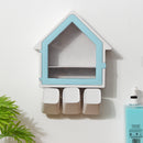 Toothbrush Holder Wall Mount Bathroom Suction Cup Set Toothpaste Kitchen Storage Rack