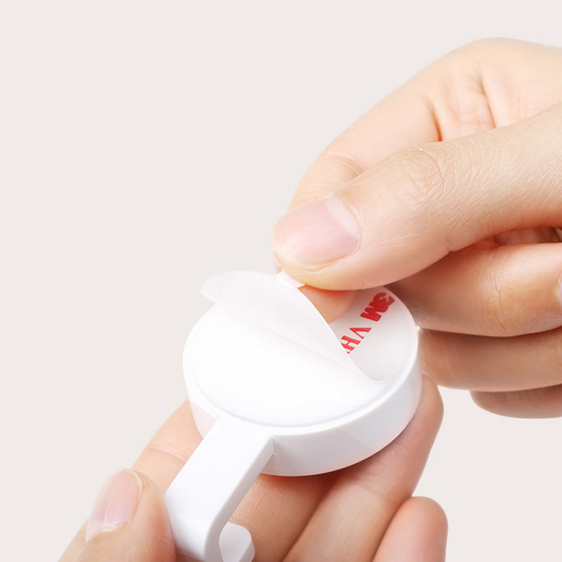 6Pcs Happy Life Hook Home Kitchen Bathroom Wall Hangers for Coat Towel Keys