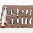 3D Jelly Flower Art Tools Syringe 3D Gelatin Cake Syringe Art Tools Kit 10Pcs