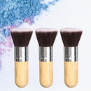 3 Pcs Flat Dense Makeup Brushes Powder Concealer Liquid Foundation Beauty Tools