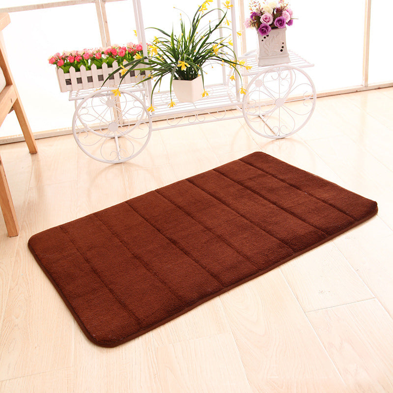 Honana WX-336 New Thickened Coral Velvet Memory Foam Slow Rug Bathroom Mat Soft Non-slip Plush Floor Carpet