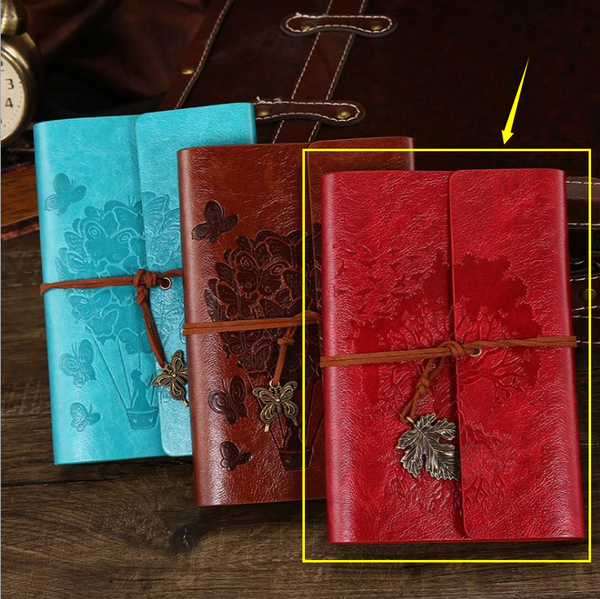 vintage style loose leaf journal school supplies notebook