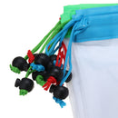9Pcs Mesh Storage Bag 3 Size Reusable Washable Food Storage Pouch Portable Camping Grocery Bags