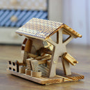 Wooden Crafts Hand Waterwheel Furniture Office Decorations