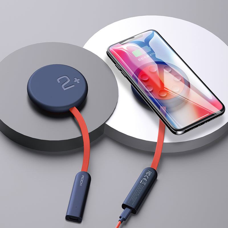 ROCK 15W 10W 7.5W 5W Double-sided Indicator Light Fast Charging Pad Suction Cup Wireless Charger For iPhone XS Max Huawei P30 Pro Mate 20 Pro Xiaomi Mi9 MIX 2S S10 S10+