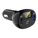 Quelima C02 Black Car Charger Digital Display QC3.0 Fast Charge Type-c