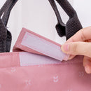 New Portable Lunch Bag Small Leaf Insulation Package Family Picnic Cold Ice Cooler Canvas Hand Bag