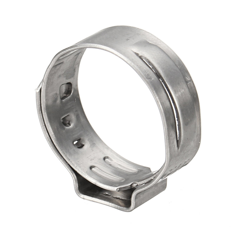 1/2inch Stainless Steel Ear PEX Clamp Cinch Rings Crimp Pinch Fitting Silver Tube