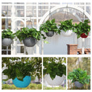 Fashion Plant Hanging Basket Flower Pot Stainless Steel Chain Planter Garden Home Decorations