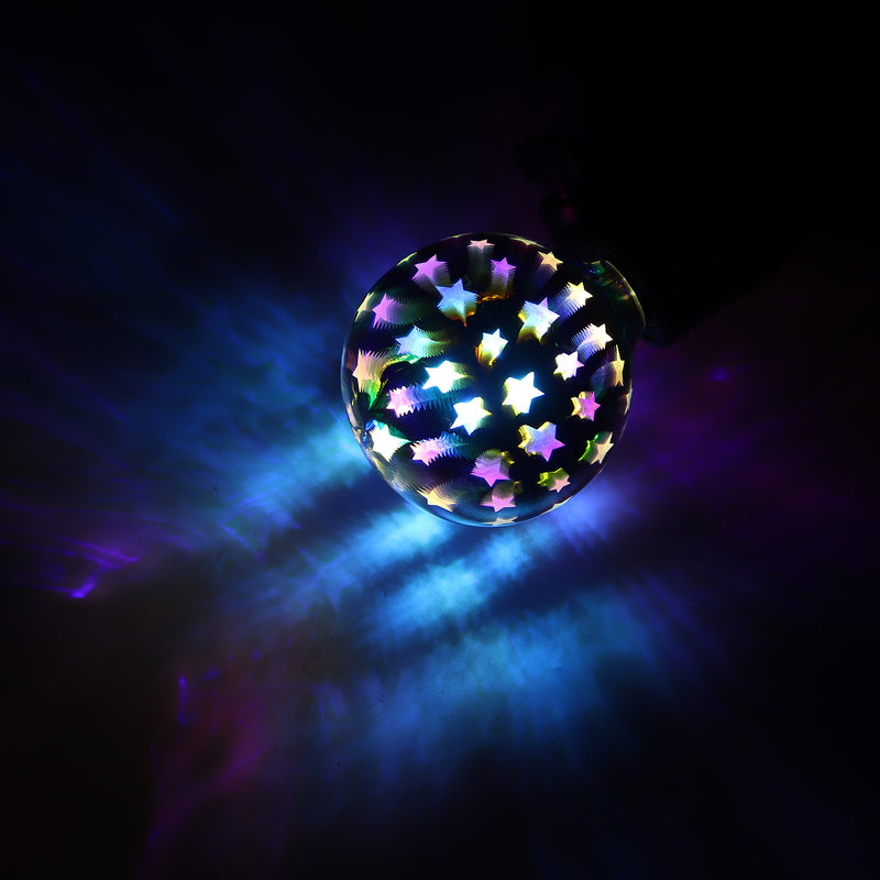 G95 E27 Warm White Starry Sky Snowflake Ball-Shaped LED Light Bulb Desk Night Lamp Home Festival Decor 85-265V