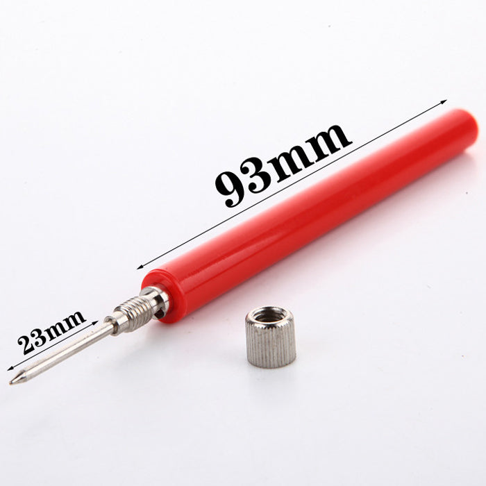 YT163 2Pcs L120mm Spring Test Probe Tips Insulated Test Hook Wire Connector for Multimeter