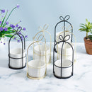 Flower Shelf Rack Versatile Ceramic Vase Stand Metal Planter Iron Shelf for Cactus
