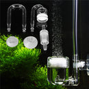 Fish Tank Aquarium CO2 Diffuser Check Valve U Shape Glass Tube Suction Cup Kit