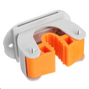 Multifunctional Mop Holder 4 Position Mop and Broom Holder with 5 Hooks Tools Kit