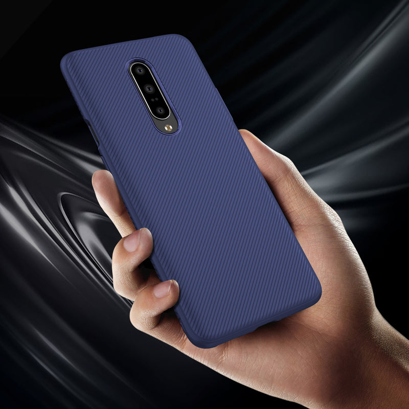 Bakeey Soft Silicone Texture Carbon Fiber Slim Shockproof Protective Case For OnePlus 7 Pro