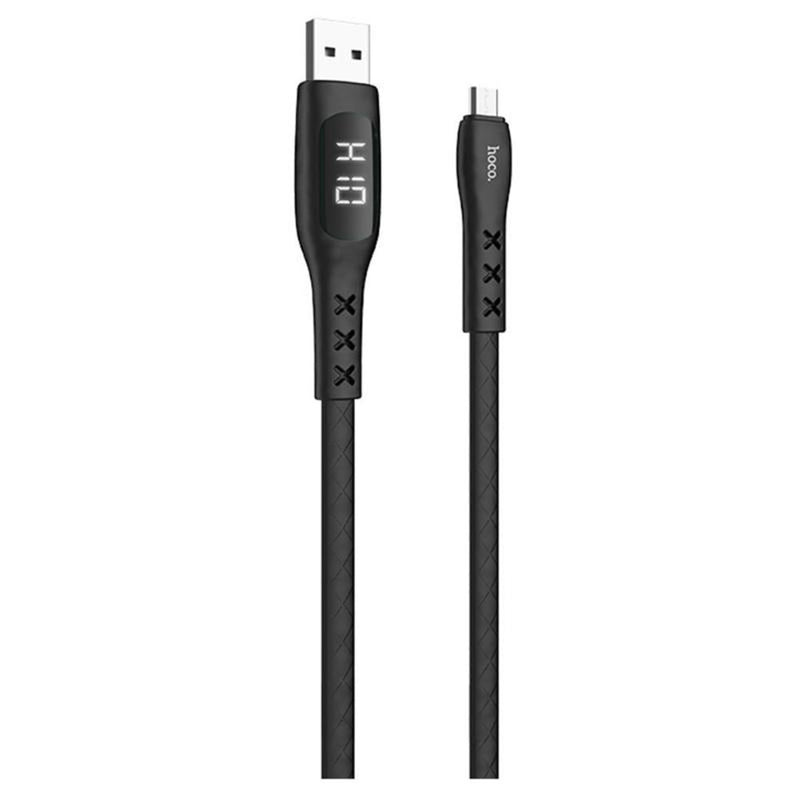 HOCO S6 2.4A Mirco USB On-Screen Timing Fast Charge Data Cable for Tablet Smartphone
