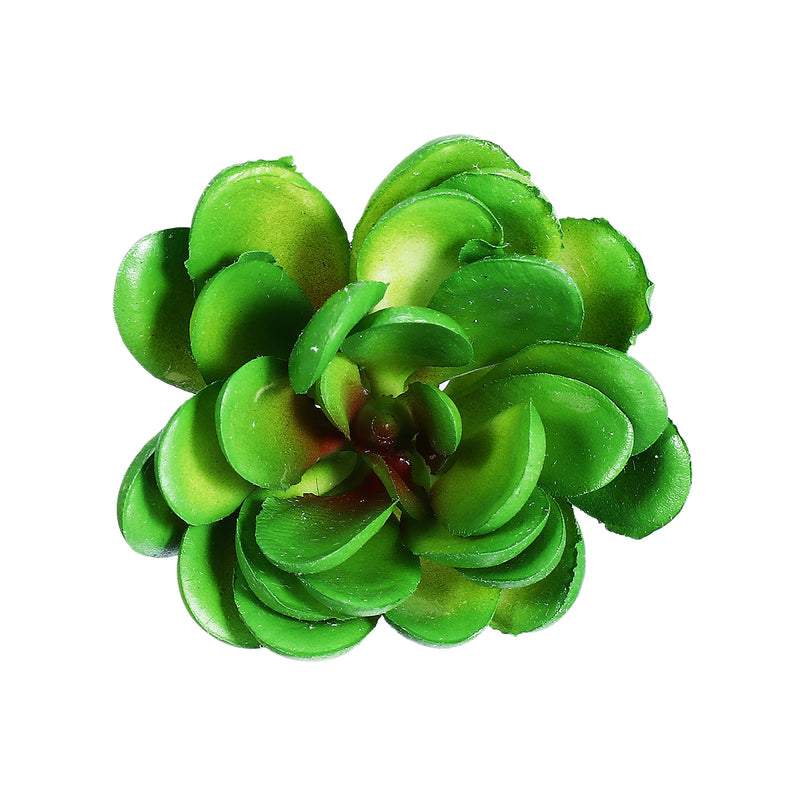 10Pcs PVC Artificial Succulent Flocking Plants Foliage  Landscape Garden Decorations