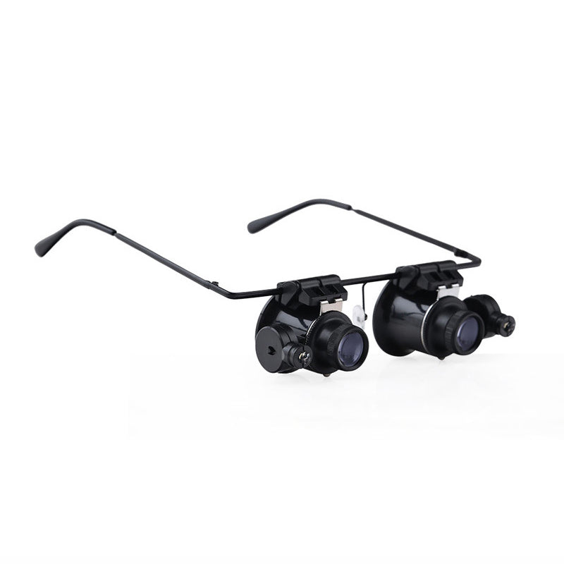 BIJIA 65008 20x LED Double Eye Magnifier Jewelry Watch Repair Tactical Hunting Riflescopes