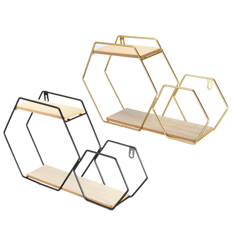 Modern Iron Stand Mount Wall Hang Shelf Receiving Frame Holder Home Decorations