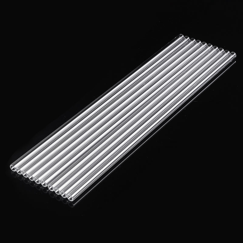 10Pcs 300mm OD 7mm 1.5mm Thick Wall Borosilicate Glass Blowing Tube Lab Tubing