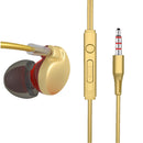 AUGIENB X7 HiFi 3.5mm Wired Control Earphone Stereo Bass Sports Headphone with Mic