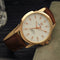 YAZOLE 346 Fashion Men Quartz Watch Casual Leather Strap Watch