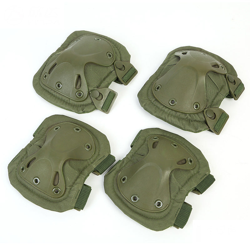 XINDA XD-PJ19 4Pcs Military Tactical Knee Support+Elbow Support Set Outdoor Hunting Shooting Sports Protective Gear