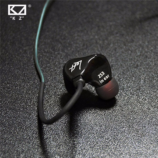 KZ ZS3 Hifi 3.5mm In-ear Earphone Noise Reduction Headset Dual Pin Cable Sports Headphone