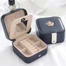 Jewelry Box Organizer Portable Travel Leather Jewellery Ornaments Case Storage