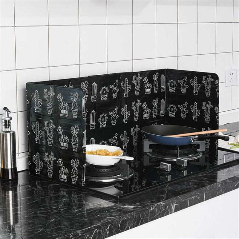 Aluminum Foil Block Barrier Stove Cooking Heat Insulation Anti-Splashing Baffle Kitchen Utensils Protector