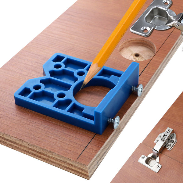 35mm Hinge Jig ABS Plastic Hinge Installation Wood Drill Guide Hinge Hole Boring Furniture Door Cabinets Tool For Carpentry