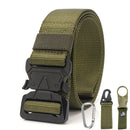 Xmund XD-TB3 125cm Men's 1000D Nylon Belt Metal Buckle Quick Release Tactical Belts With Carabiner Eagle Mouth Buckle Beverage Hanging Belt