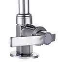 Stainless Steel Single Hole Faucet Kitchen Wash Basin Rotate Water Taps Mixer
