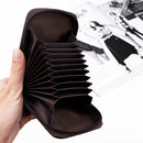 IPRee RFID Card Holder Zipper Leather Wallet Travel Portable ID Credit Card Storage Bag