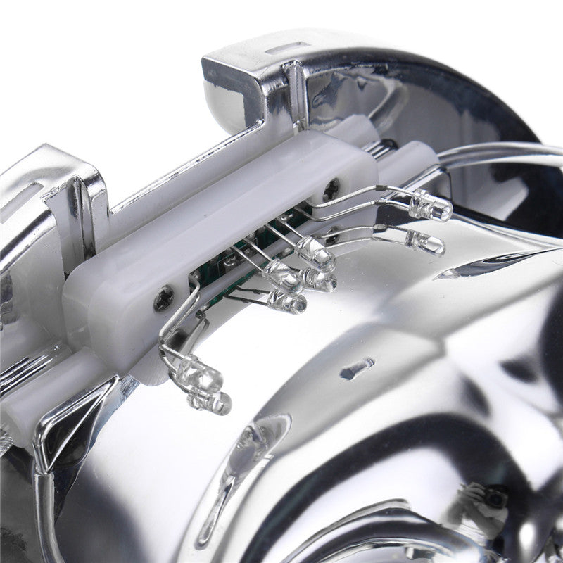 Silver Light Up LED Skeleton Skull Rave Mask Halloween Cosplay Costume Party