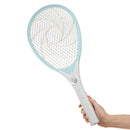 Electric Bug Zapper Racket Mosquito Fly Swatter Killer Insect Rechargeable With LED Lamp